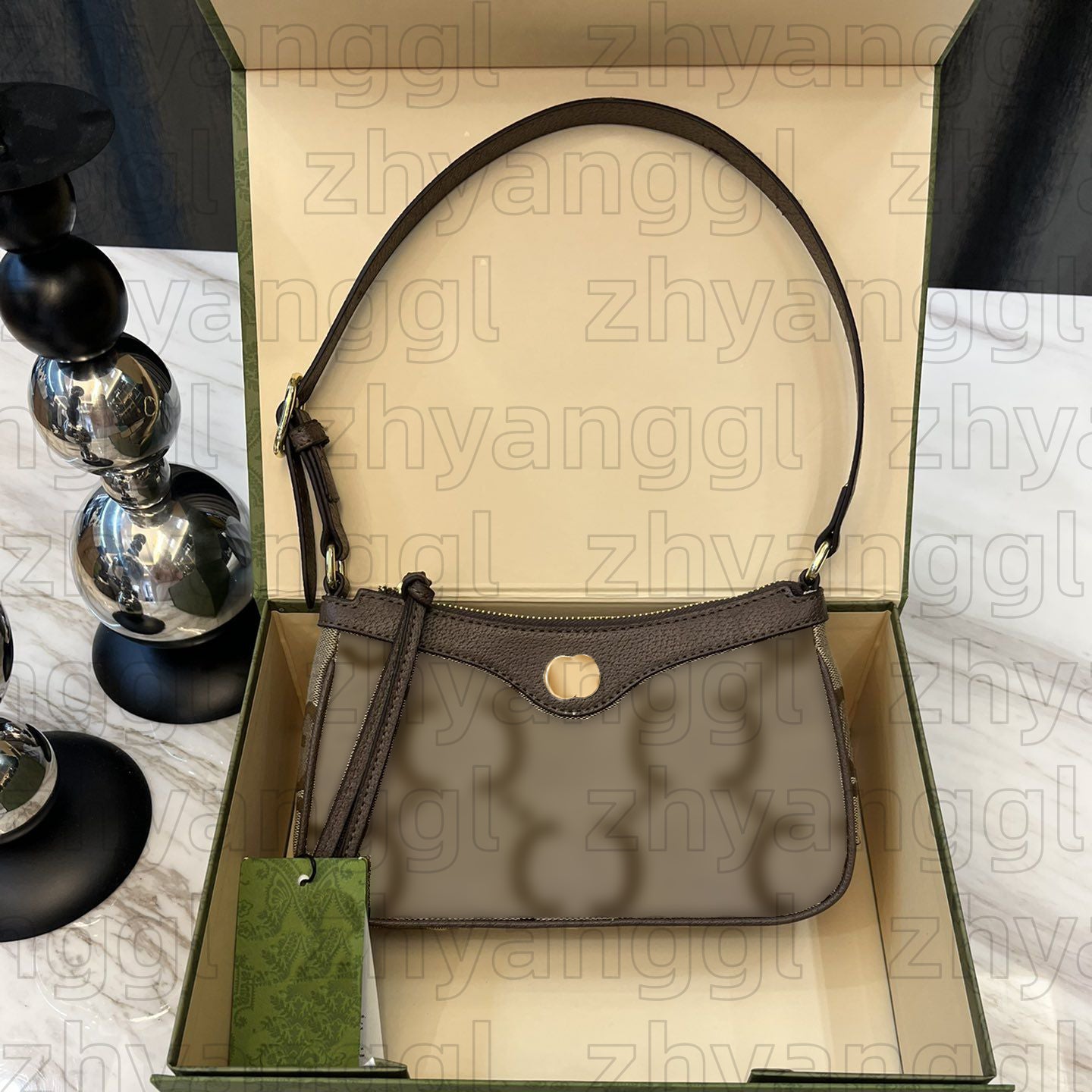 High Quality Handbag Ophidias Designer Bag Women Large Capacity Emblem Tote Bag Luxury Canvas Half Moon Bag Fashion Crossbody Shoulder Bag Vintage Beach Travel Bag