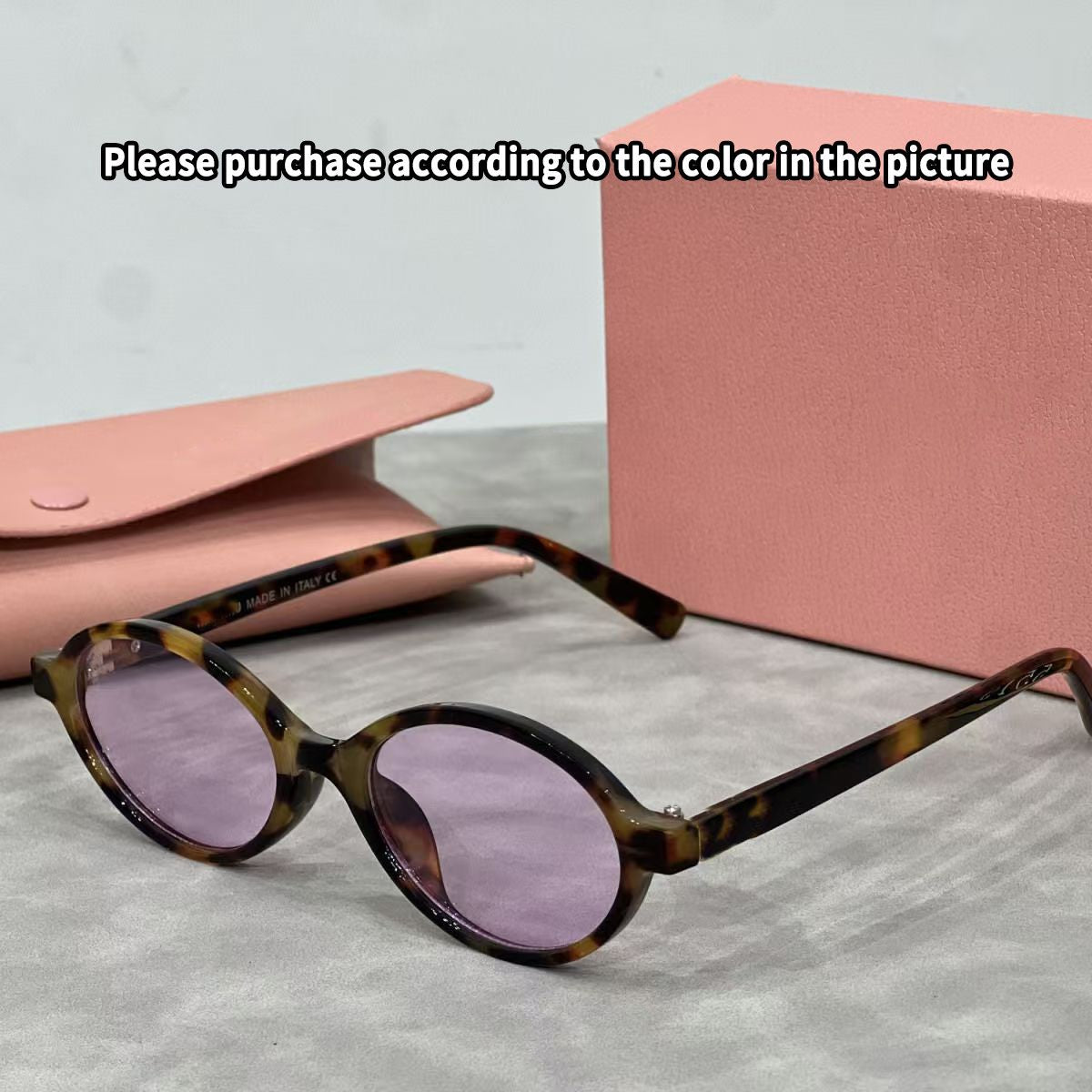 Designer Muimu 04Zs Sunglasses Italian Luxury Fashion Trimui Muir 04Z Oval Sun Glasses Men and Women Tortoise Brown Nerd Sunglasses with Box