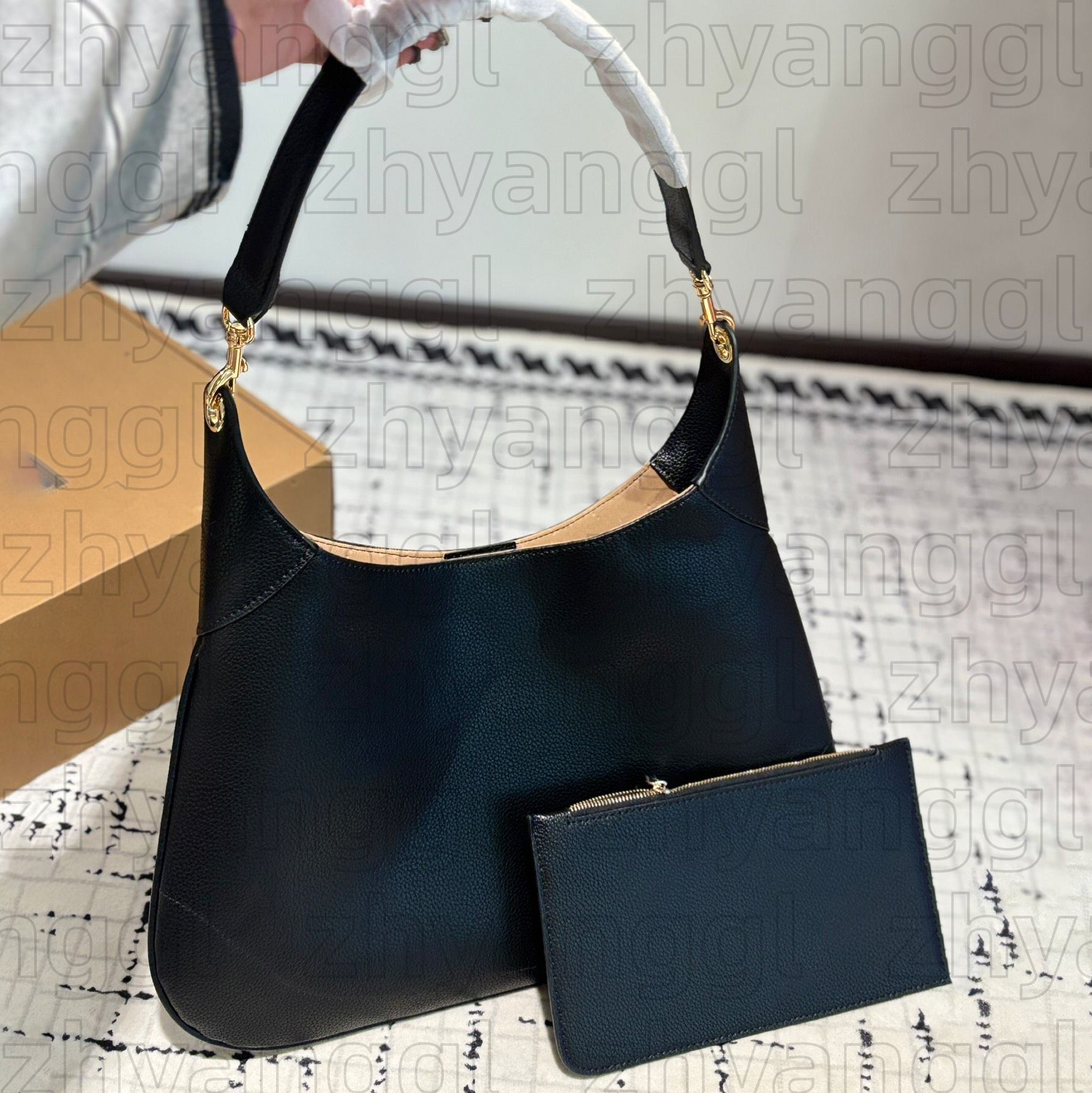 High Quality Handbag Ophidias Designer Bag Women Large Capacity Emblem Tote Bag Luxury Canvas Half Moon Bag Fashion Crossbody Shoulder Bag Vintage Beach Travel Bag