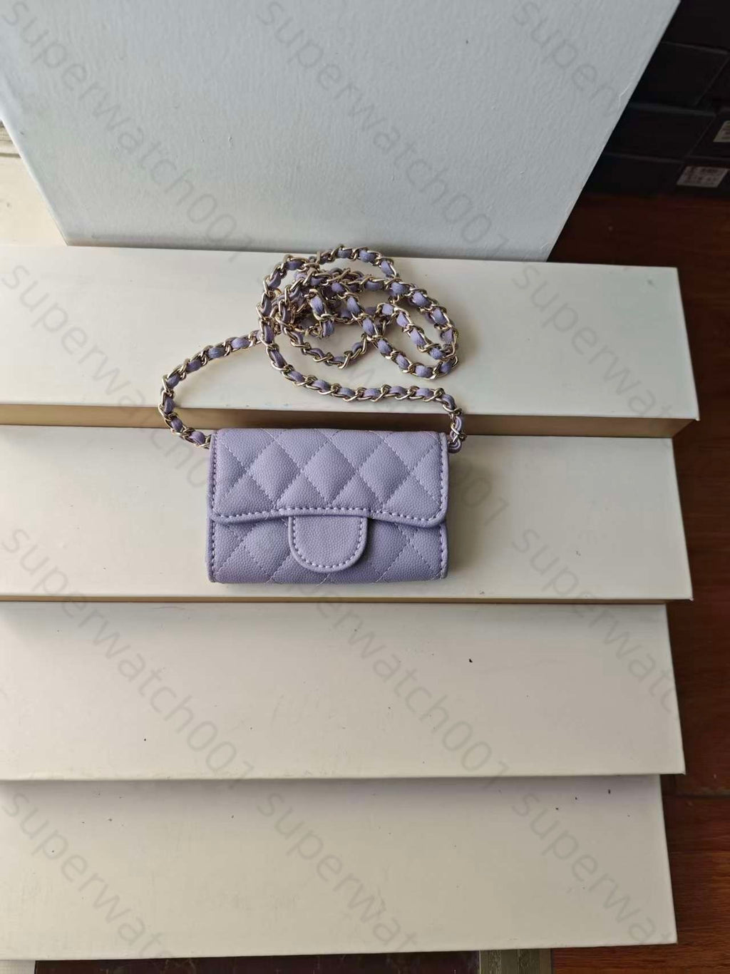 Top Designer Shoulder Bag Chain Handbag Plaid Wallet Double Letter Solid Buckle Sheepskin Caviar Pattern Women Luxury Evening Bag Mini Handbag 7750