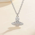 Designer Necklaces Planet Necklaces Sier Gold Moissanite Colorful Necklace Saturn Necklace Royal Party Designer Jewelry