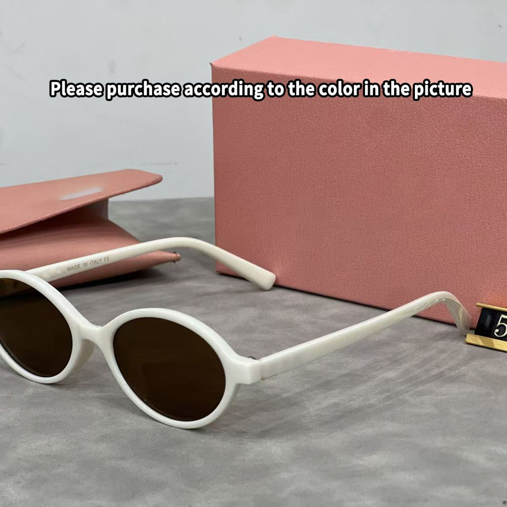 Designer Muimu 04Zs Sunglasses Italian Luxury Fashion Trimui Muir 04Z Oval Sun Glasses Men and Women Tortoise Brown Nerd Sunglasses with Box