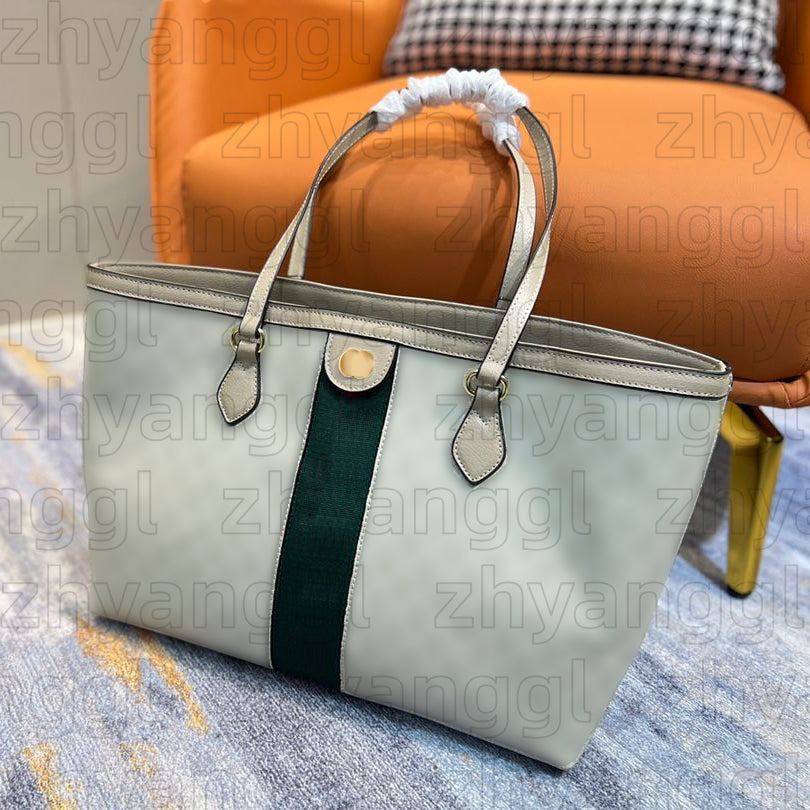 High Quality Handbag Ophidias Designer Bag Women Large Capacity Emblem Tote Bag Luxury Canvas Half Moon Bag Fashion Crossbody Shoulder Bag Vintage Beach Travel Bag