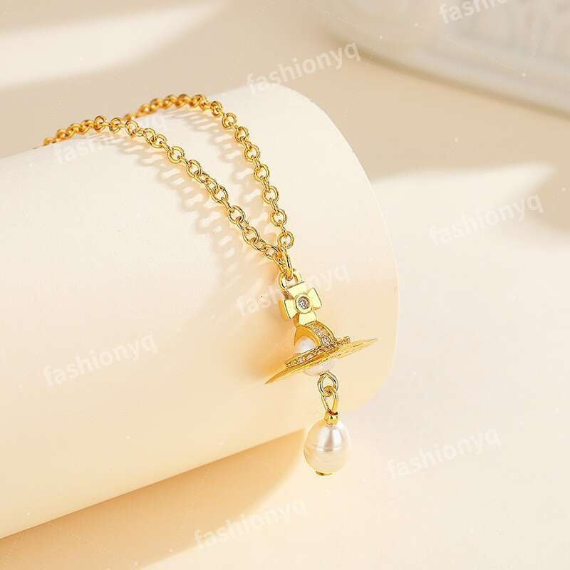 Designer Necklaces Planet Necklaces Sier Gold Moissanite Colorful Necklace Saturn Necklace Royal Party Designer Jewelry