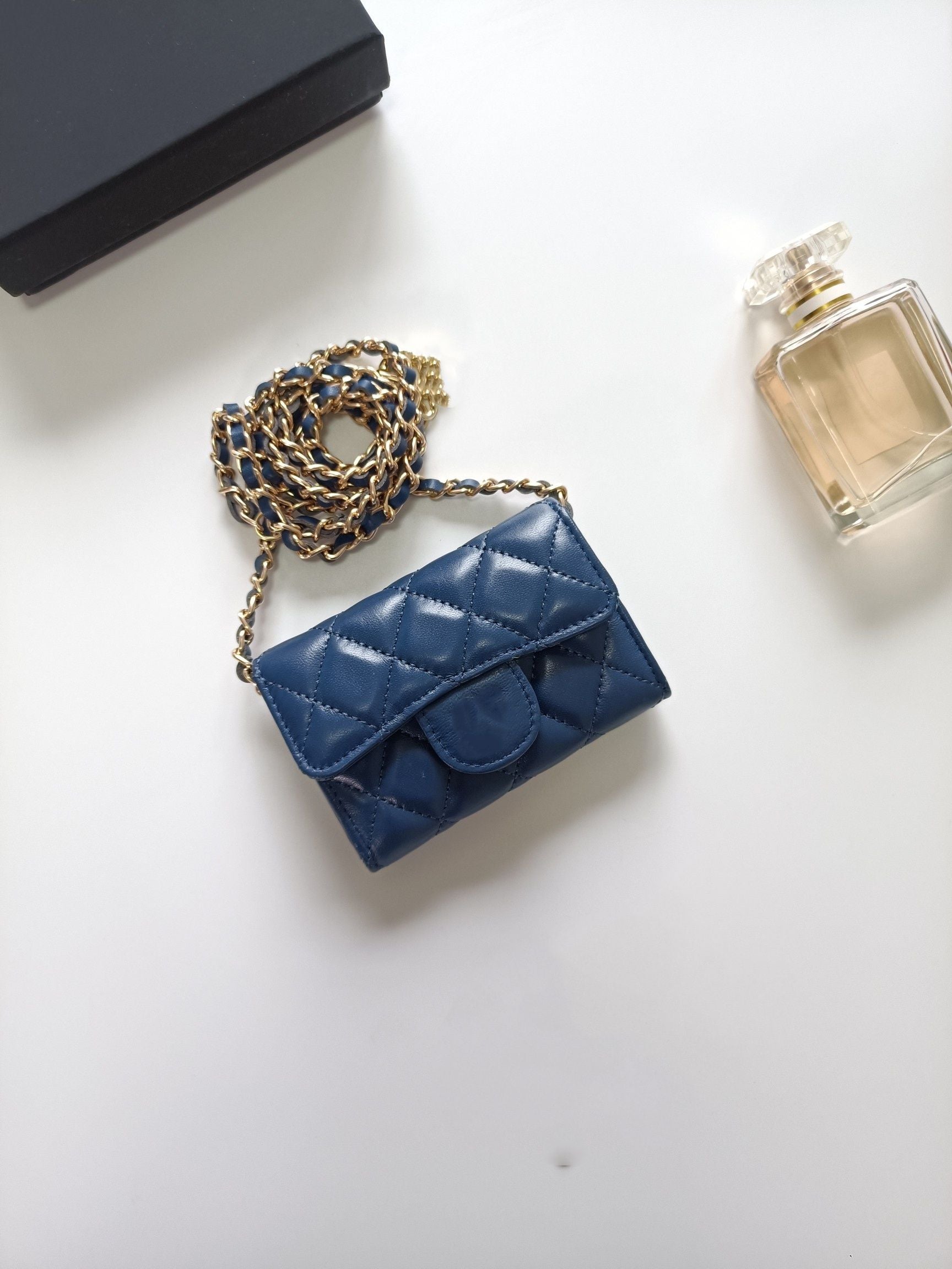Top Designer Shoulder Bag Chain Handbag Plaid Wallet Double Letter Solid Buckle Sheepskin Caviar Pattern Women Luxury Evening Bag Mini Handbag 7750