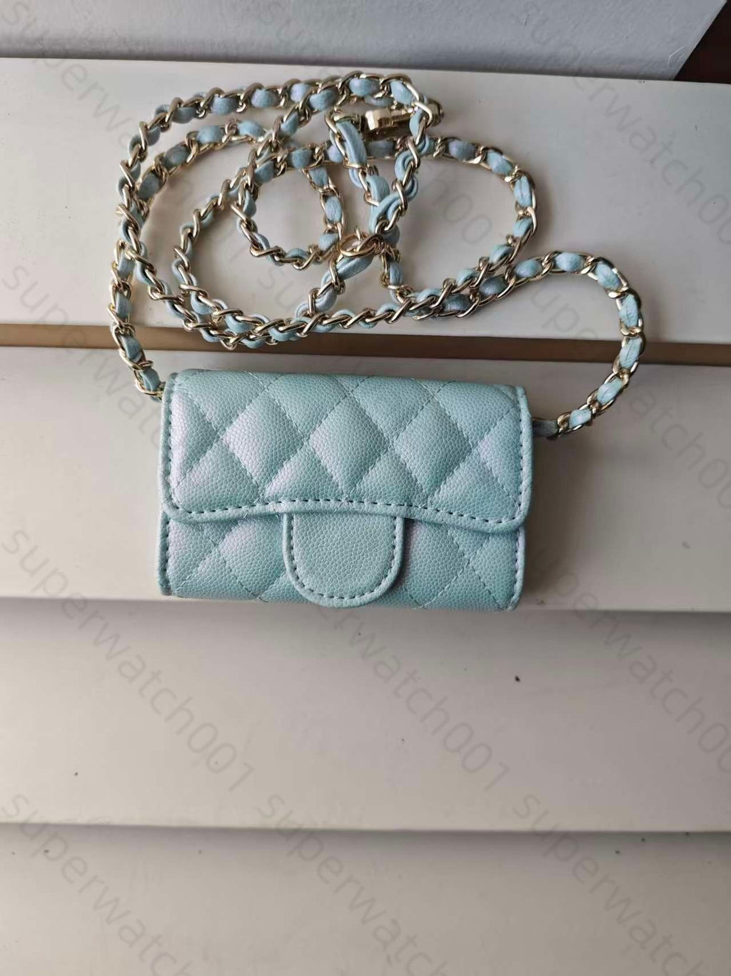 Top Designer Shoulder Bag Chain Handbag Plaid Wallet Double Letter Solid Buckle Sheepskin Caviar Pattern Women Luxury Evening Bag Mini Handbag 7750