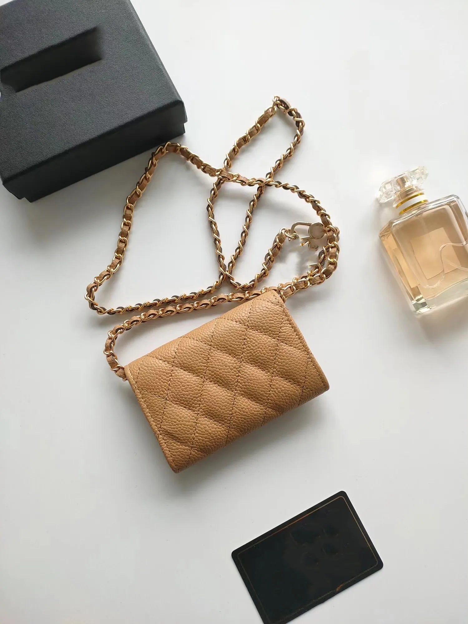 Top Designer Shoulder Bag Chain Handbag Plaid Wallet Double Letter Solid Buckle Sheepskin Caviar Pattern Women Luxury Evening Bag Mini Handbag 7750