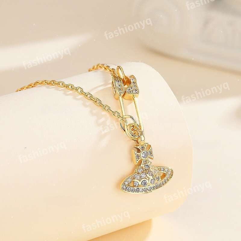 Designer Necklaces Planet Necklaces Sier Gold Moissanite Colorful Necklace Saturn Necklace Royal Party Designer Jewelry