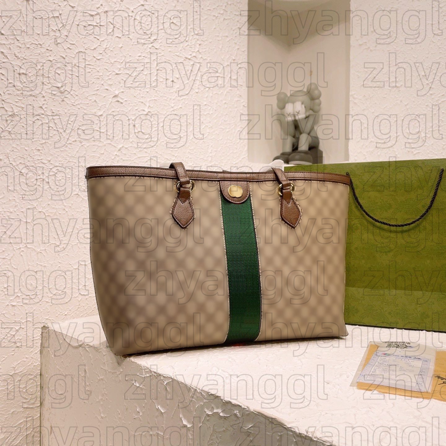 High Quality Handbag Ophidias Designer Bag Women Large Capacity Emblem Tote Bag Luxury Canvas Half Moon Bag Fashion Crossbody Shoulder Bag Vintage Beach Travel Bag