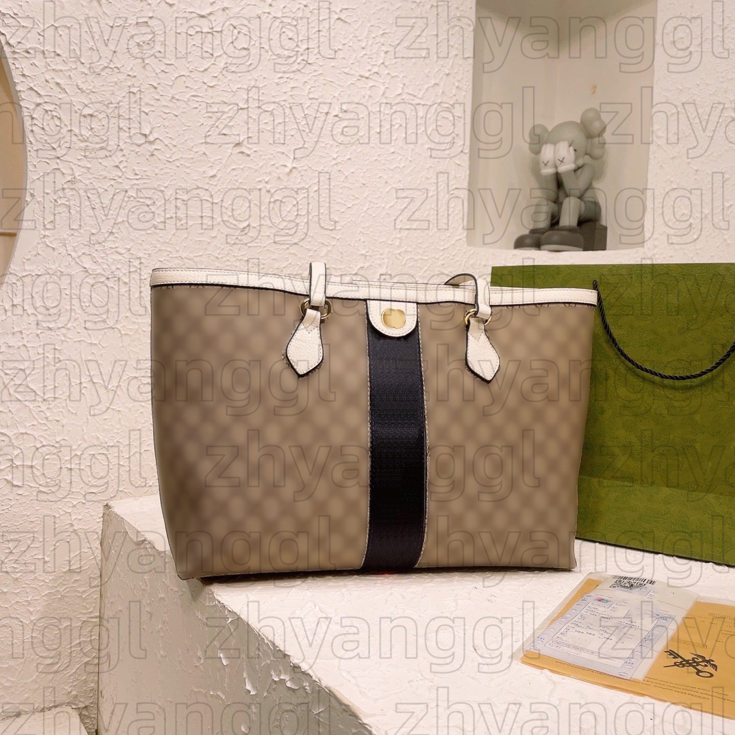 High Quality Handbag Ophidias Designer Bag Women Large Capacity Emblem Tote Bag Luxury Canvas Half Moon Bag Fashion Crossbody Shoulder Bag Vintage Beach Travel Bag